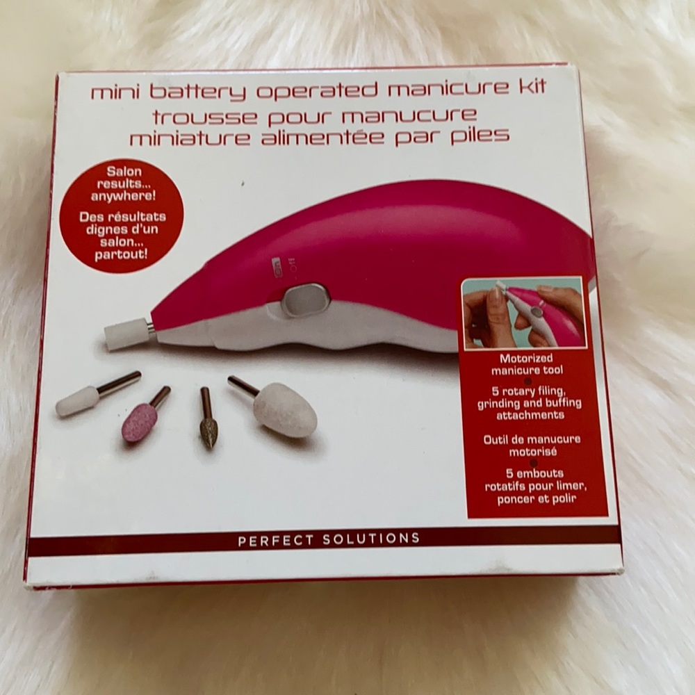 Perfect solutions mini battery operated manicure kit